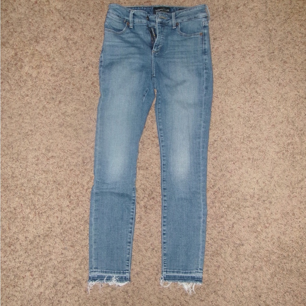 Lucky Brand Blue Ankle Cropped Jeans 25